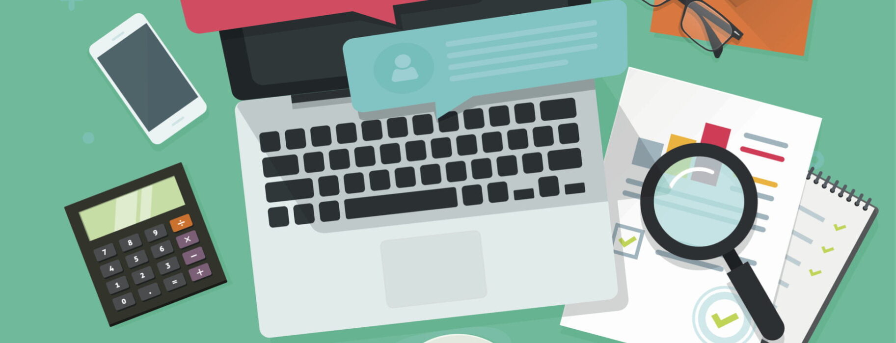 Social media marketing analysing, online dialog, statistics research, workplace